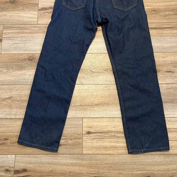 Men's Levis 505 Regular Fit Denim Jeans SZ 34x30 Blue Stretch Modern Red Tab - Picture 9 of 12